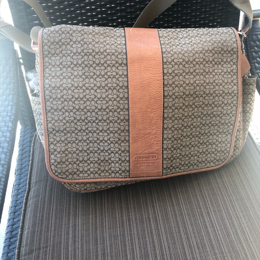 Coach Computer Bag Or May Be Used As A Diaper Bag